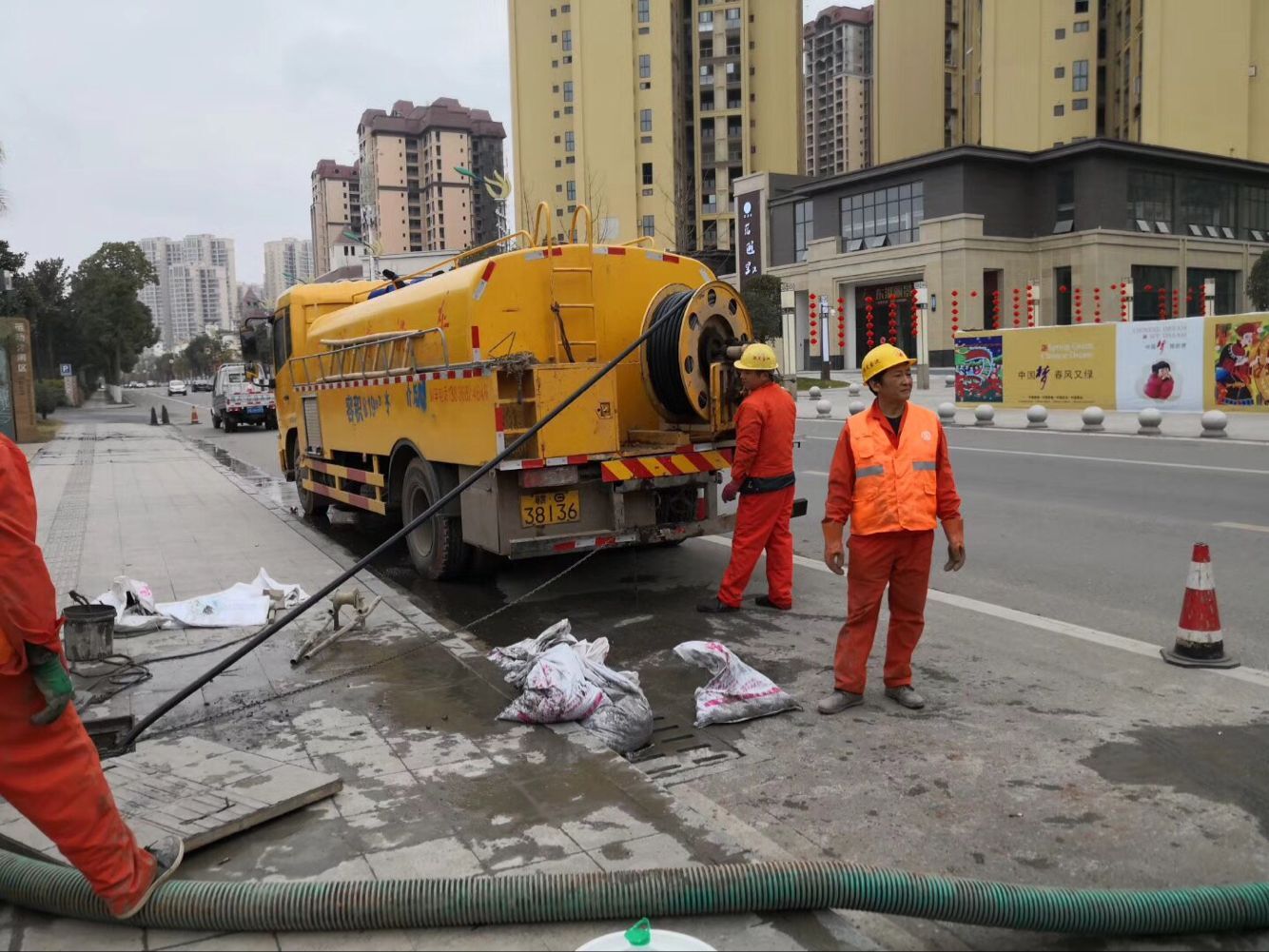 龙湾排污管道清淤-管道清洗